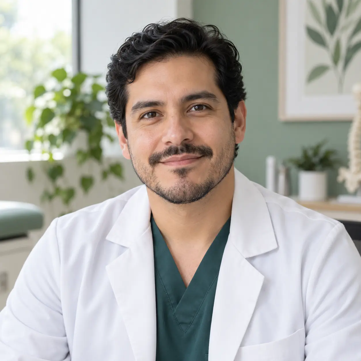 Profesional de la salud conversando en una consulta
